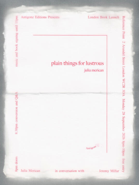 Plain Things for Lustrous Plain Things for Lustrous